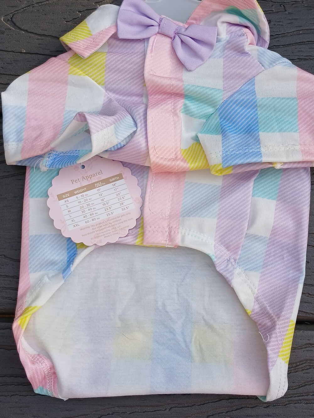 Pet Bowtie Shirt/ XS